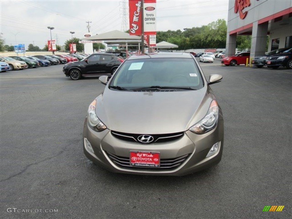2012 Elantra GLS - Harbor Gray Metallic / Gray photo #3
