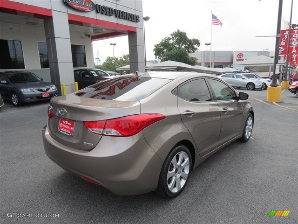 2012 Elantra GLS - Harbor Gray Metallic / Gray photo #8