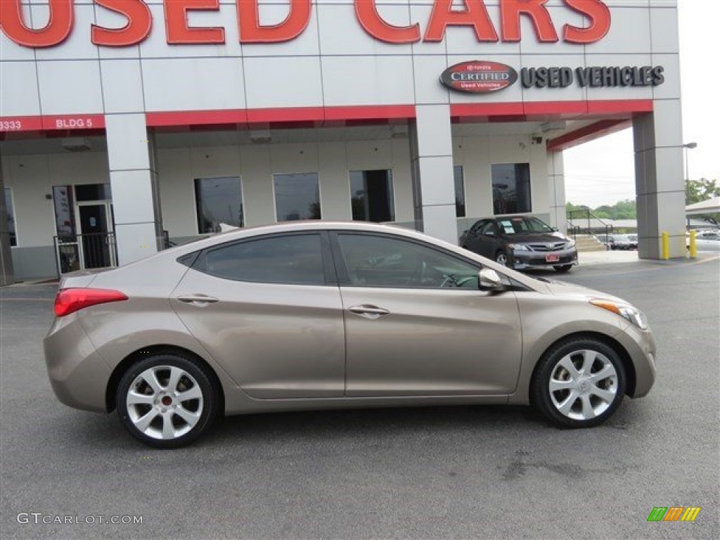 2012 Elantra GLS - Harbor Gray Metallic / Gray photo #9