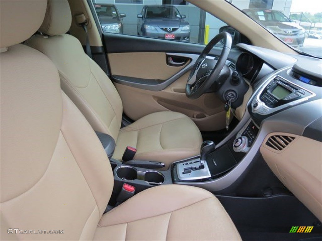 2012 Elantra GLS - Harbor Gray Metallic / Gray photo #16