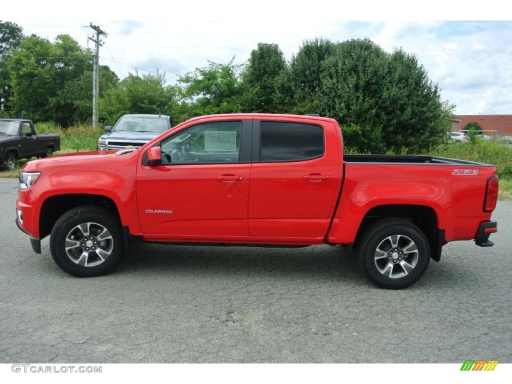 2016 Colorado Z71 Crew Cab - Red Hot / Jet Black photo #3