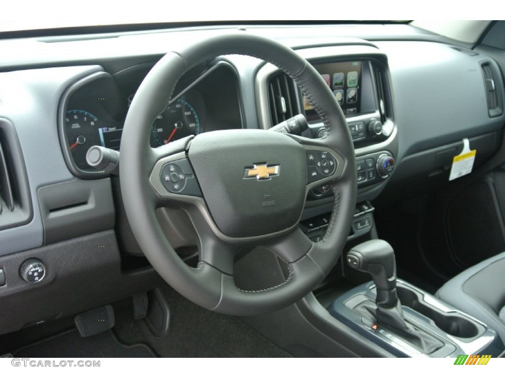 2016 Chevrolet Colorado Z71 Crew Cab Jet Black Dashboard Photo #106562428