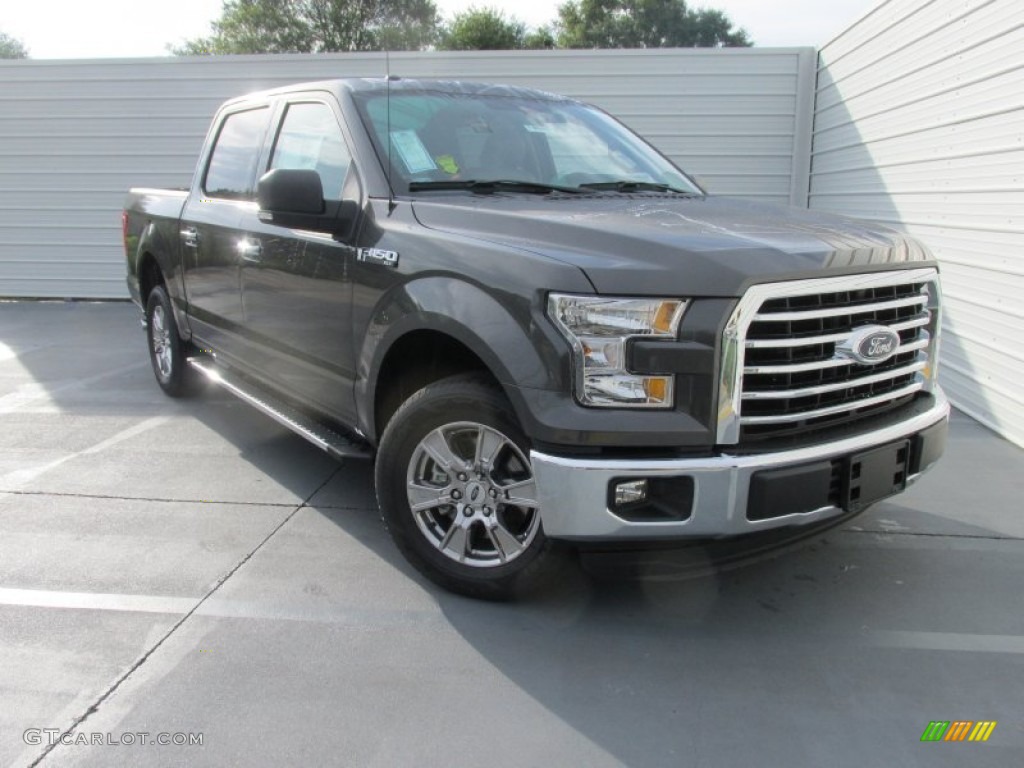 2015 F150 XLT SuperCrew - Magnetic Metallic / Medium Earth Gray photo #1