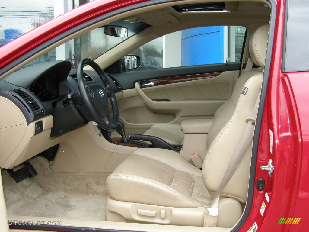 2006 Accord EX V6 Coupe - San Marino Red / Ivory photo #8