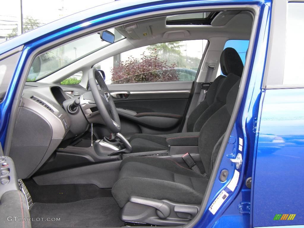Black Interior 2008 Honda Civic Mugen Si Sedan Photo #10656573