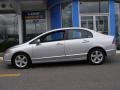 2008 Alabaster Silver Metallic Honda Civic EX Sedan  photo #3