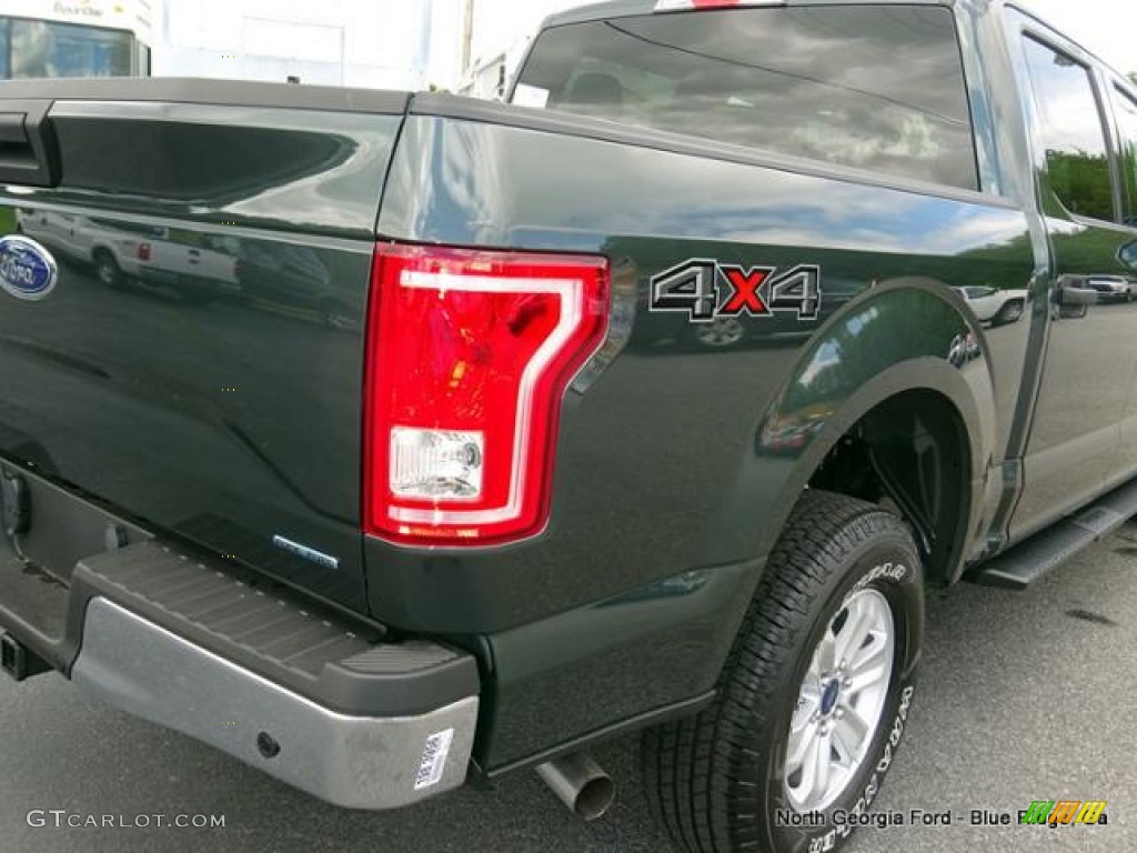 2015 F150 XLT SuperCrew 4x4 - Guard Metallic / Medium Light Camel photo #34