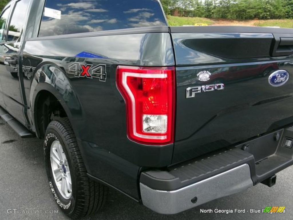 2015 F150 XLT SuperCrew 4x4 - Guard Metallic / Medium Light Camel photo #35