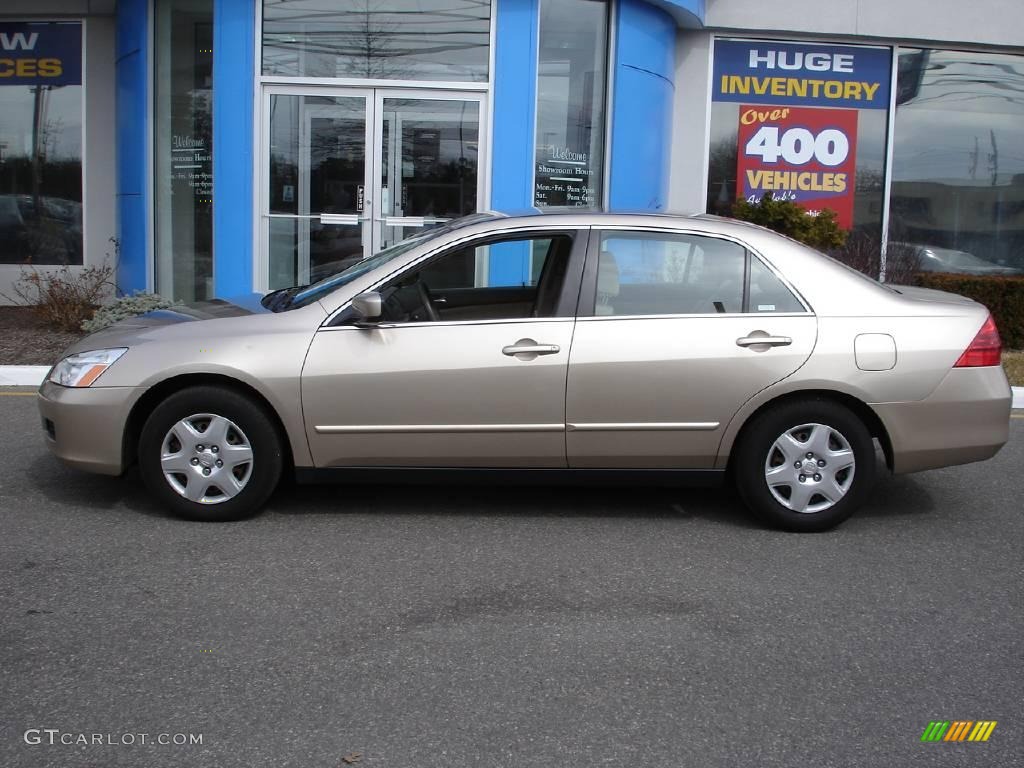 2006 Accord LX Sedan - Desert Mist Metallic / Ivory photo #3