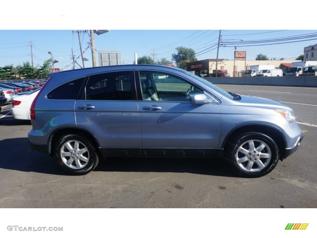 2007 CR-V EX-L 4WD - Glacier Blue Metallic / Gray photo #12