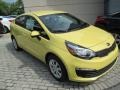 2016 Digital Yellow Kia Rio LX Sedan  photo #2