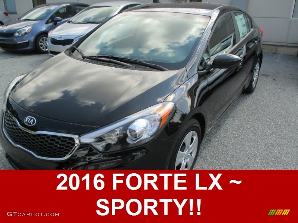 2016 Forte LX Sedan - Aurora Black Pearl / Black photo #1