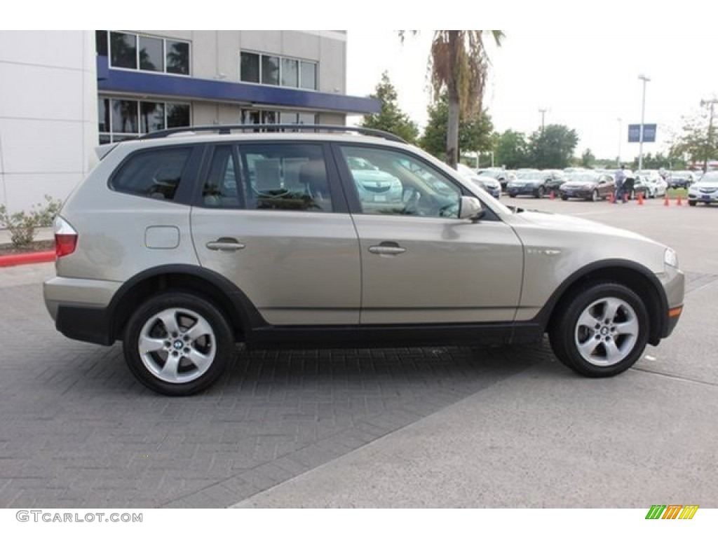 2008 X3 3.0si - Platinum Bronze Metallic / Sand Beige/Black Nevada Leather photo #4