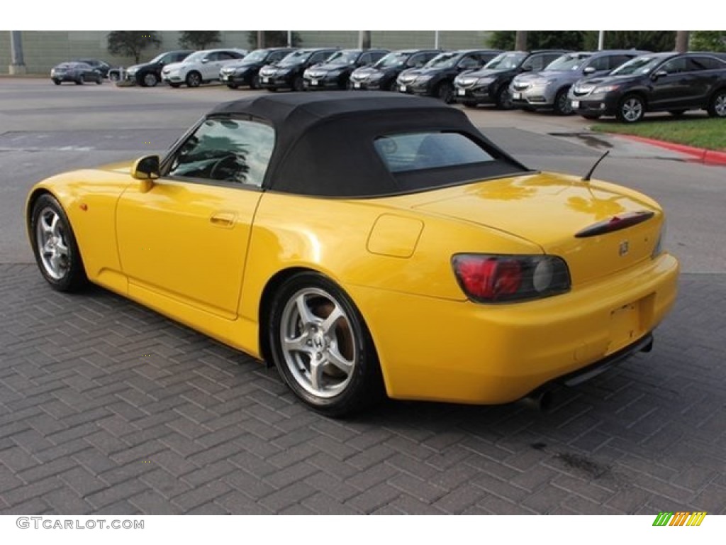 2001 S2000 Roadster - Spa Yellow / Black photo #5