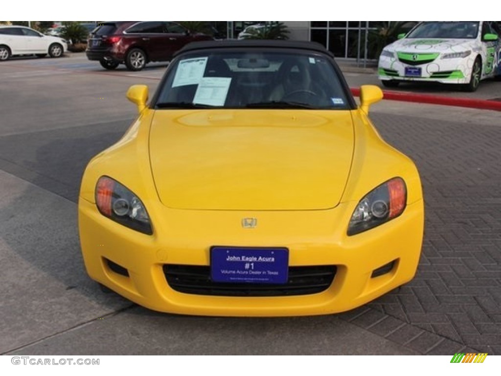2001 S2000 Roadster - Spa Yellow / Black photo #8