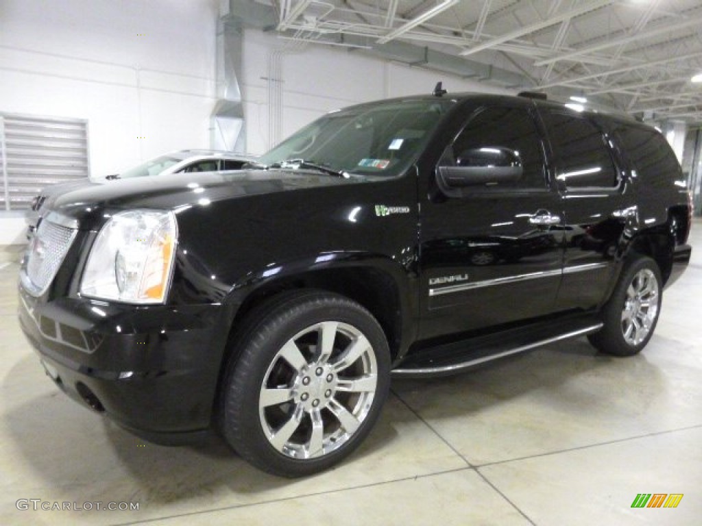 2012 Yukon Hybrid Denali AWD - Onyx Black / Ebony photo #1