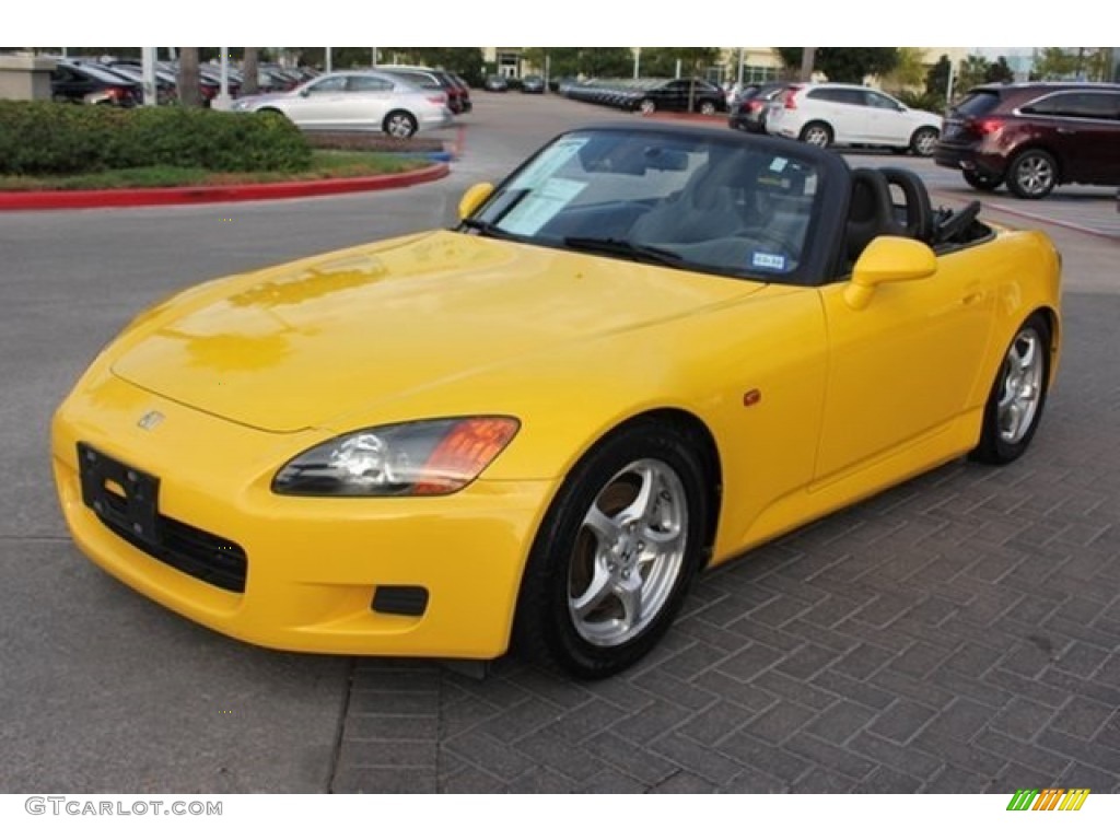 2001 S2000 Roadster - Spa Yellow / Black photo #20