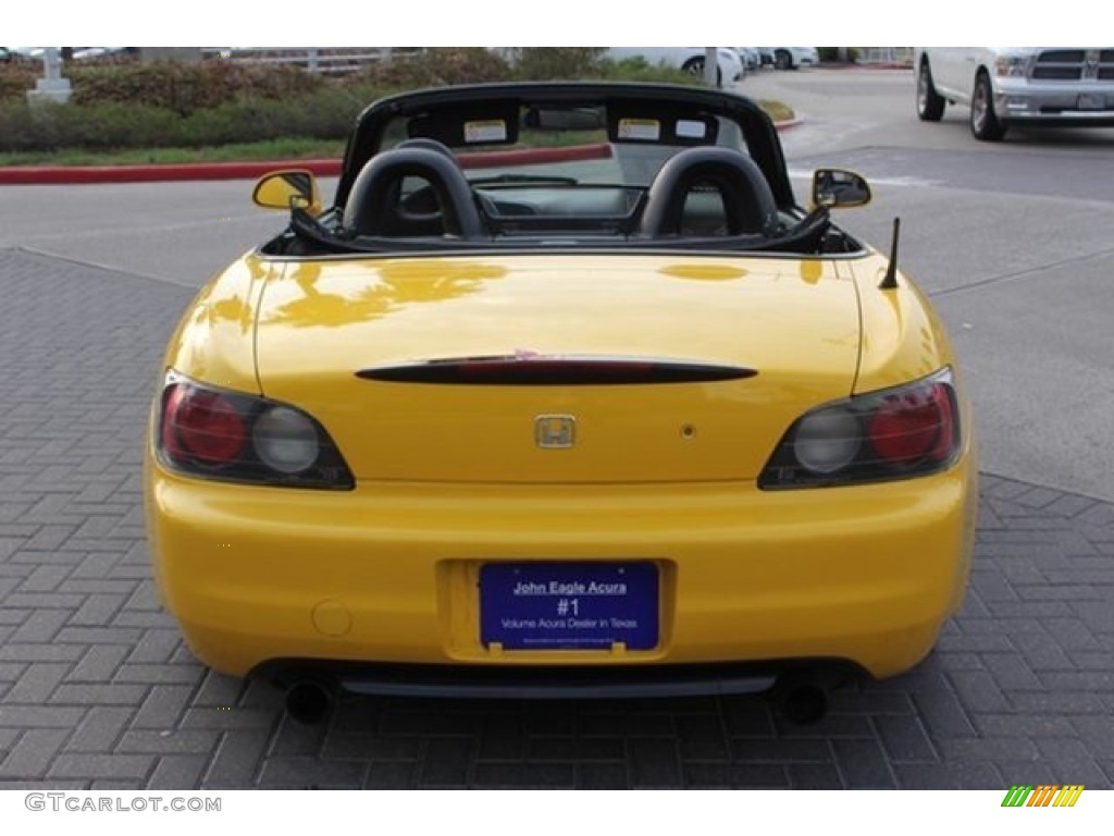 2001 S2000 Roadster - Spa Yellow / Black photo #23