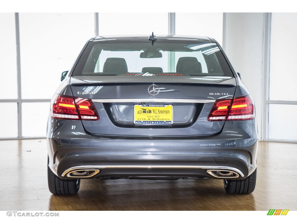 2016 E 250 Bluetec Sedan - Steel Grey Metallic / Black photo #4