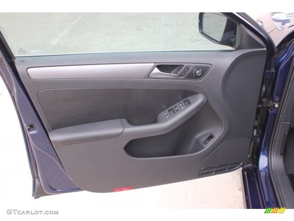 2013 Volkswagen Jetta TDI Sedan Titan Black Door Panel Photo #106576475