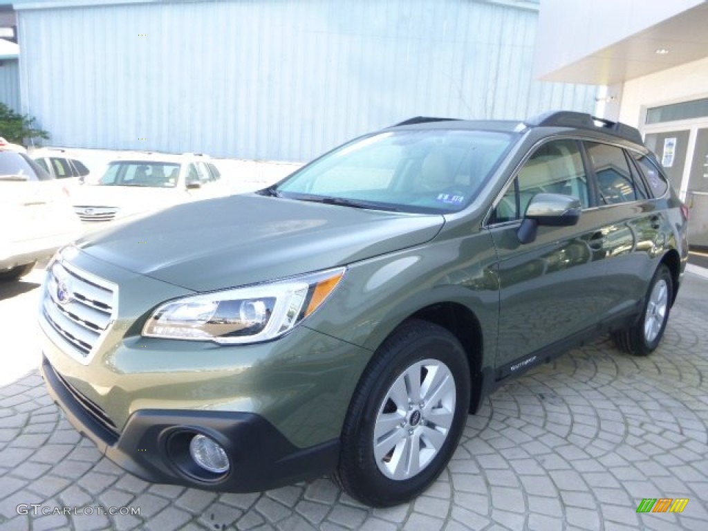 Wilderness Green Metallic 2016 Subaru Outback 2.5i Premium Exterior Photo #106578521