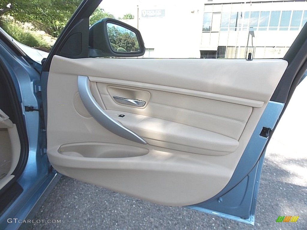 2014 BMW 3 Series 328i xDrive Sports Wagon Venetian Beige Door Panel Photo #106582496