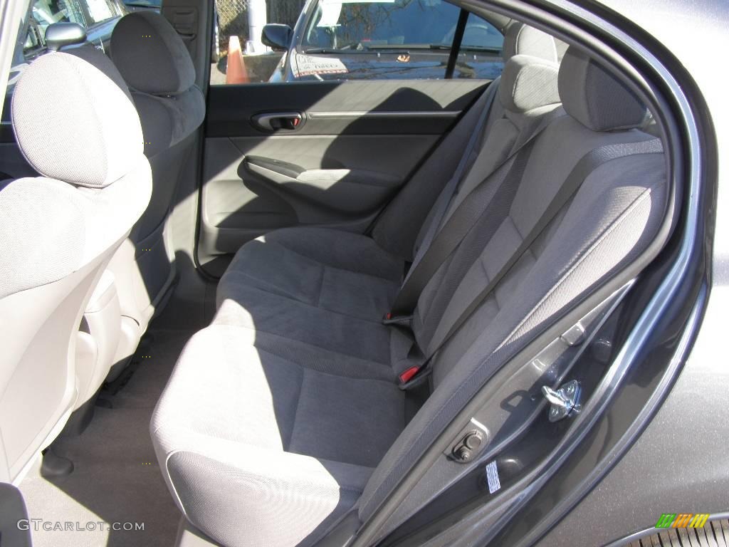 2009 Civic EX Sedan - Polished Metal Metallic / Gray photo #6