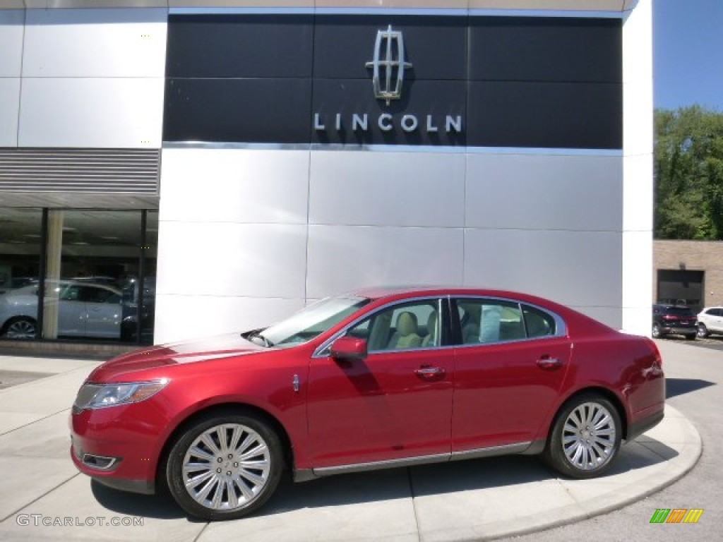 Ruby Red 2013 Lincoln MKS AWD Exterior Photo #106584858