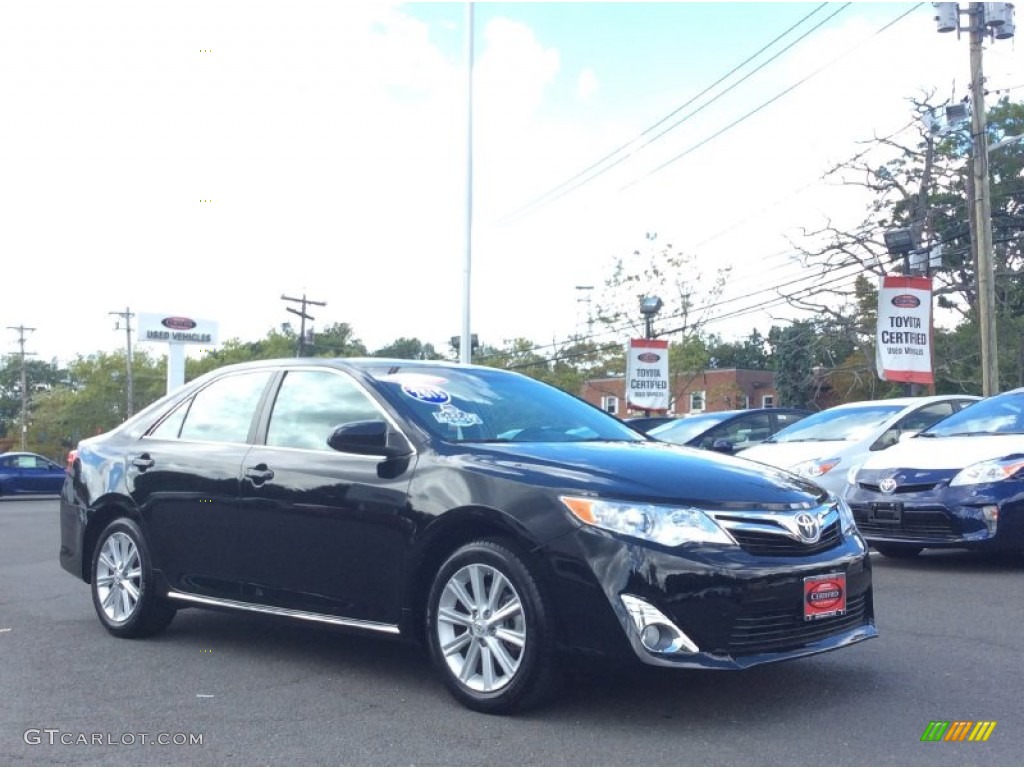 2012 Camry XLE - Attitude Black Metallic / Ash photo #3