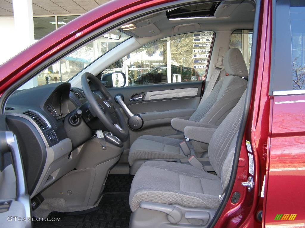 2009 CR-V EX 4WD - Tango Red Pearl / Gray photo #9