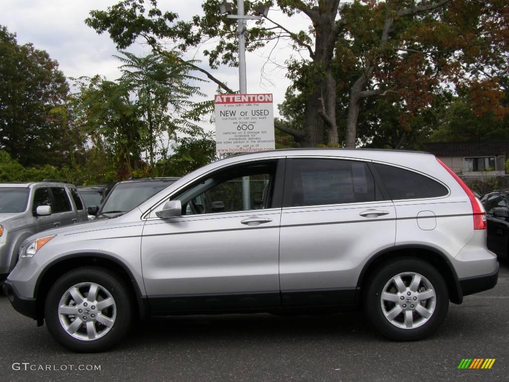 2009 CR-V EX-L 4WD - Alabaster Silver Metallic / Black photo #3