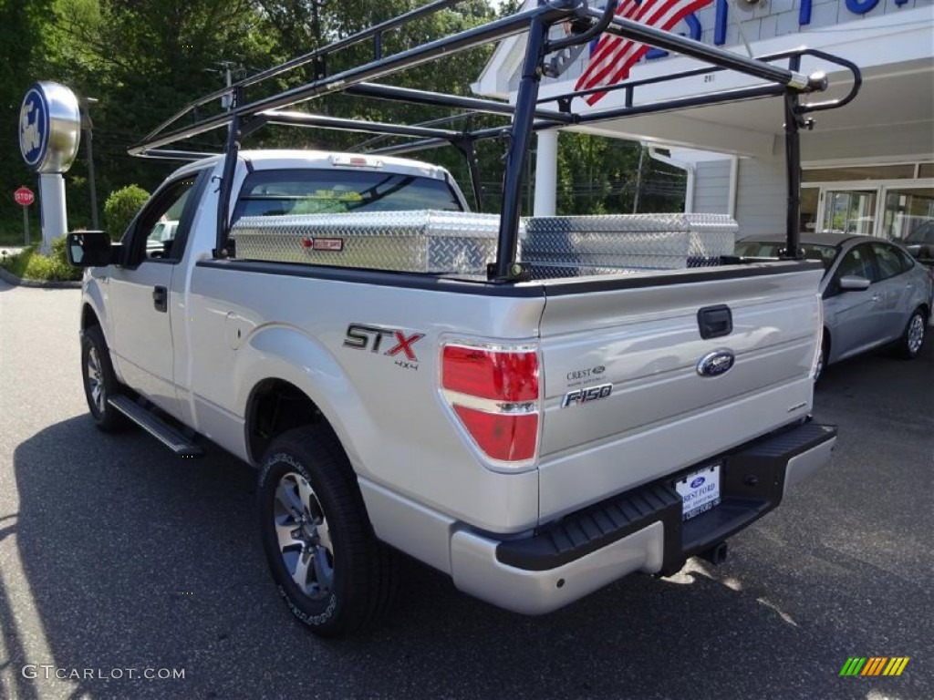 2014 F150 STX Regular Cab 4x4 - Ingot Silver / Steel Grey photo #5