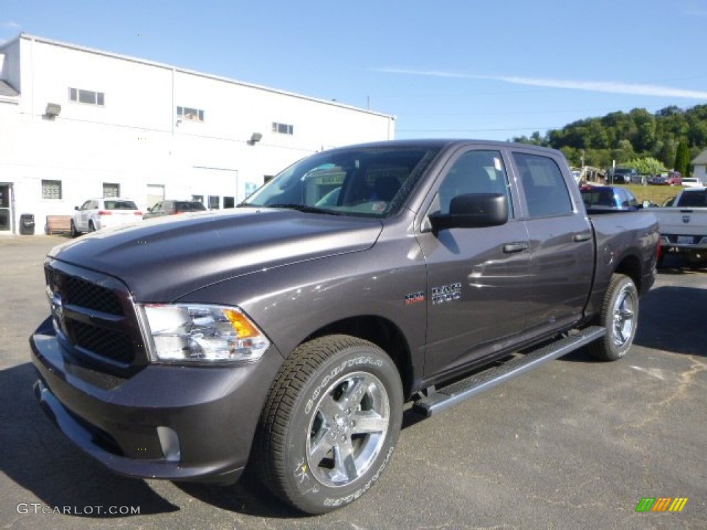 2015 1500 Express Crew Cab 4x4 - Granite Crystal Metallic / Black/Diesel Gray photo #1