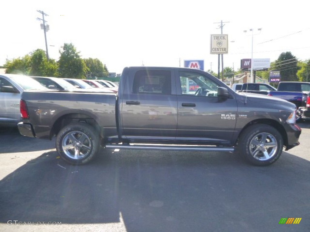 2015 1500 Express Crew Cab 4x4 - Granite Crystal Metallic / Black/Diesel Gray photo #9