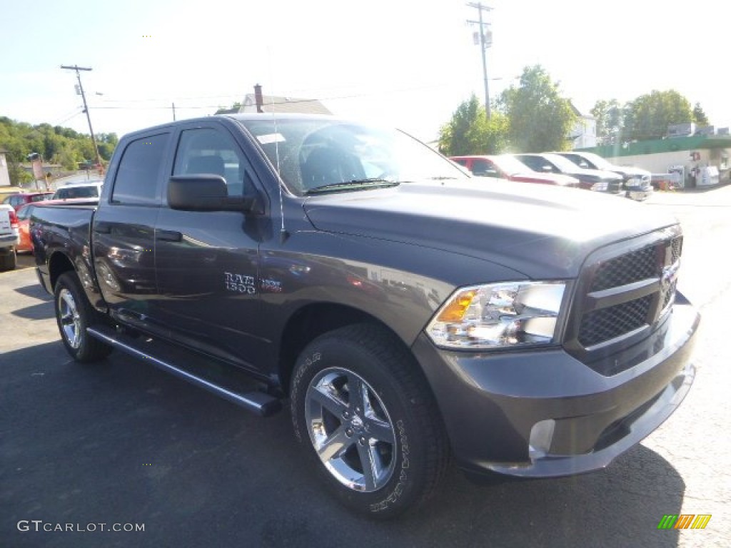 2015 1500 Express Crew Cab 4x4 - Granite Crystal Metallic / Black/Diesel Gray photo #12