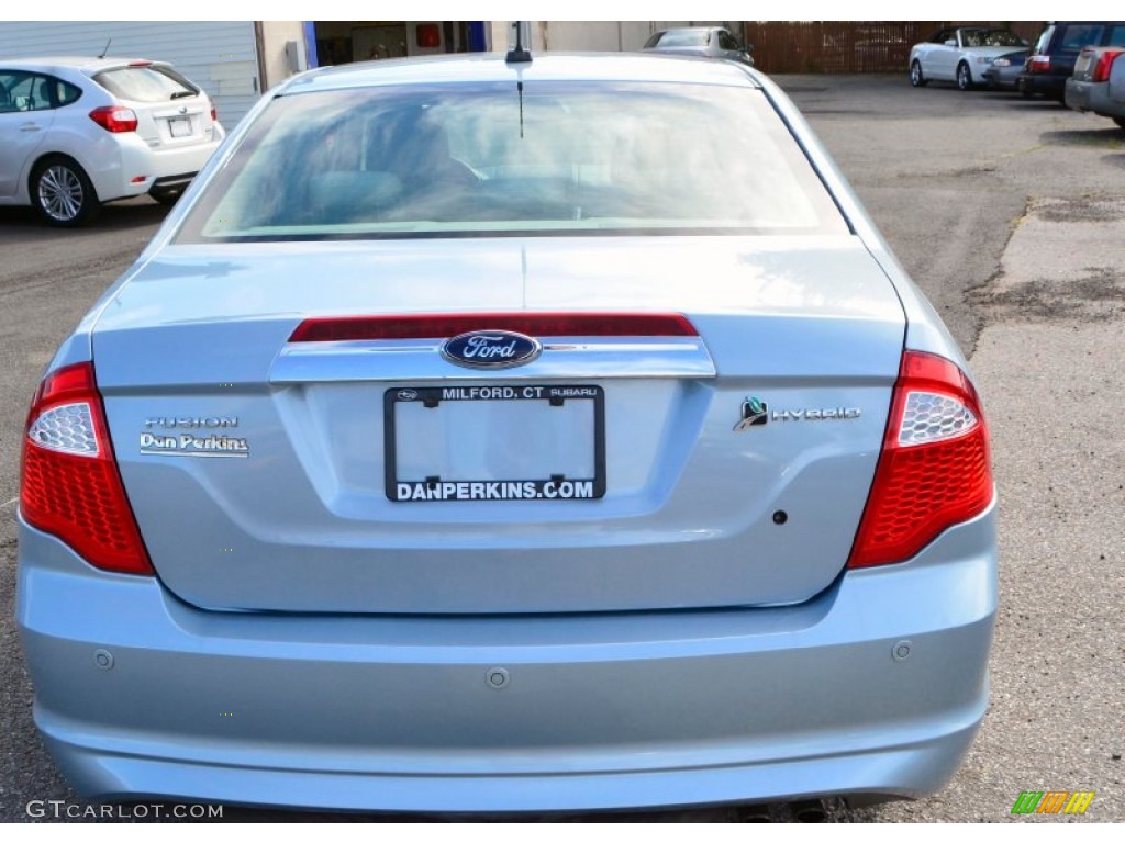 2010 Fusion Hybrid - Light Ice Blue Metallic / Medium Light Stone photo #7