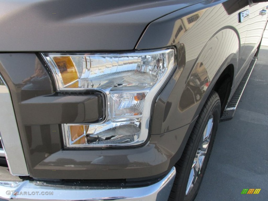 2015 F150 XLT SuperCrew - Caribou Metallic / Medium Earth Gray photo #9