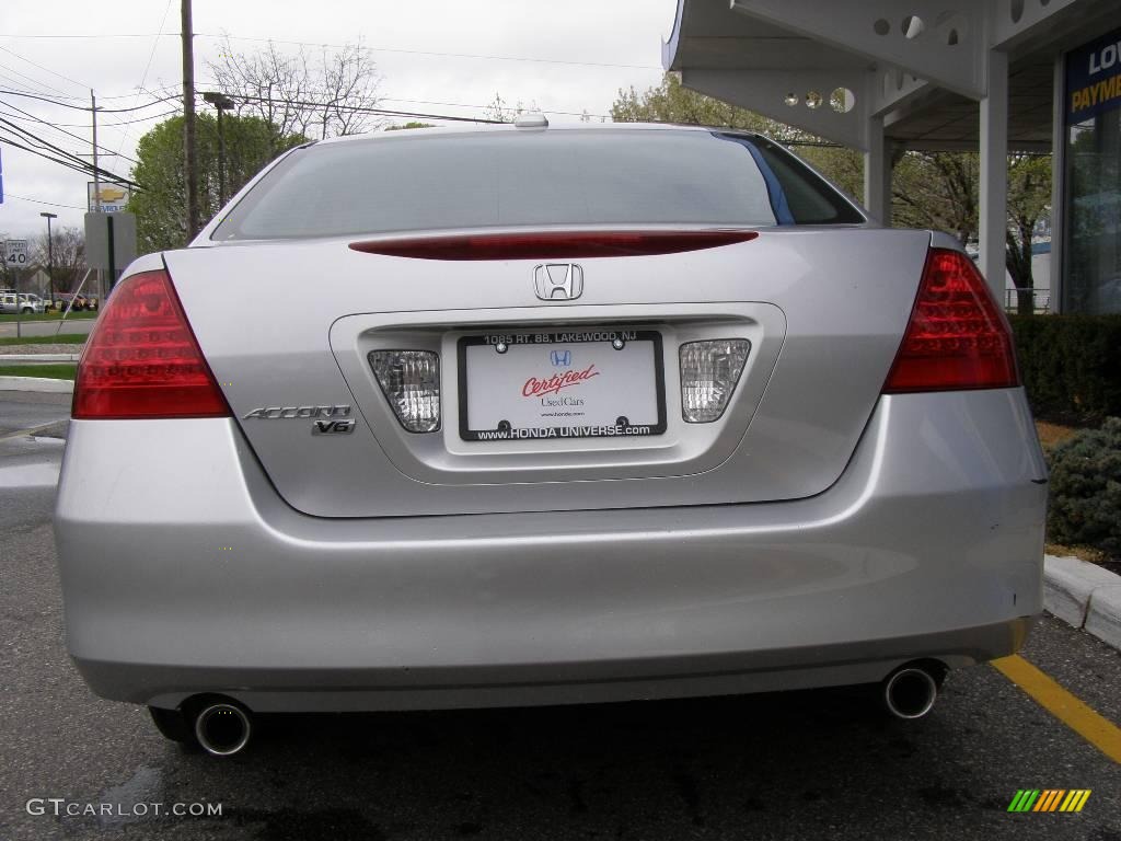2006 Accord EX-L V6 Sedan - Alabaster Silver Metallic / Black photo #5