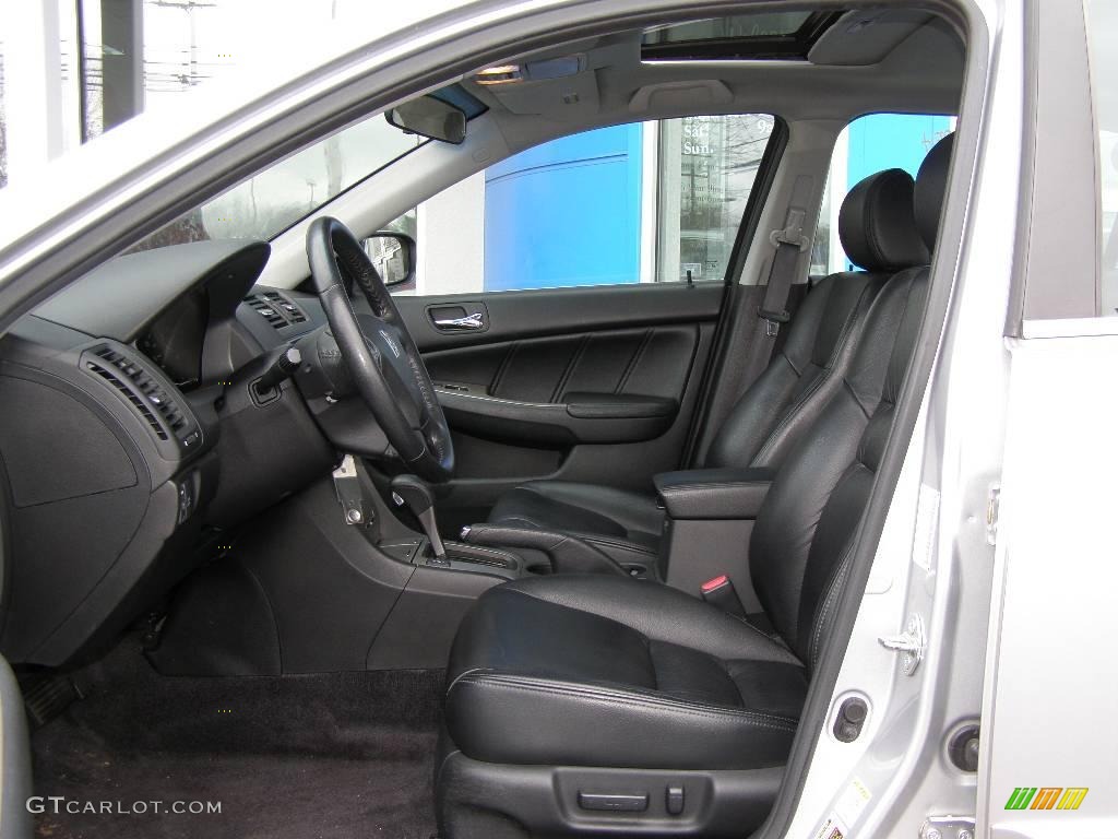 2006 Accord EX-L V6 Sedan - Alabaster Silver Metallic / Black photo #9