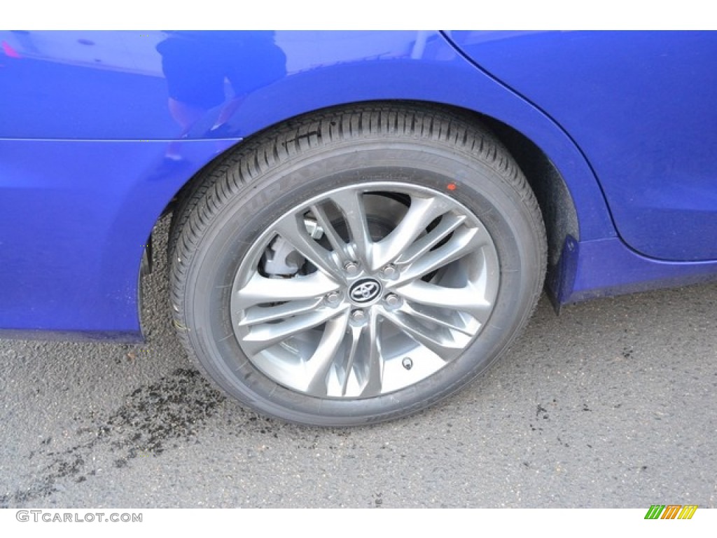 2016 Camry SE - Blue Crush Metallic / Ash photo #9