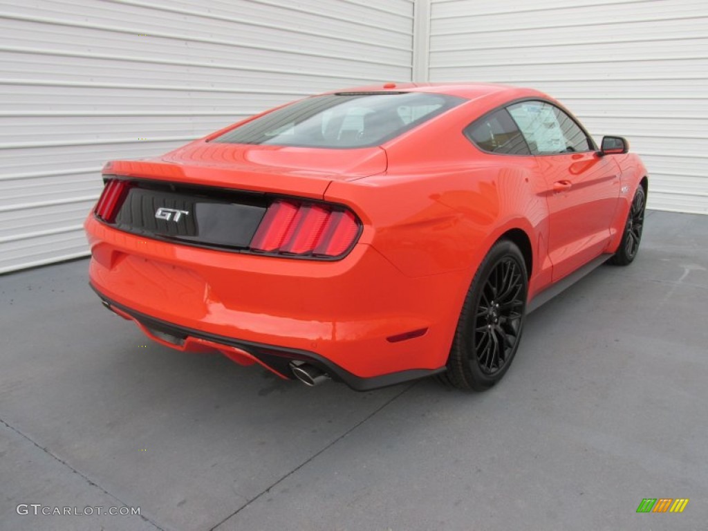 2015 Mustang GT Premium Coupe - Competition Orange / Ebony photo #4