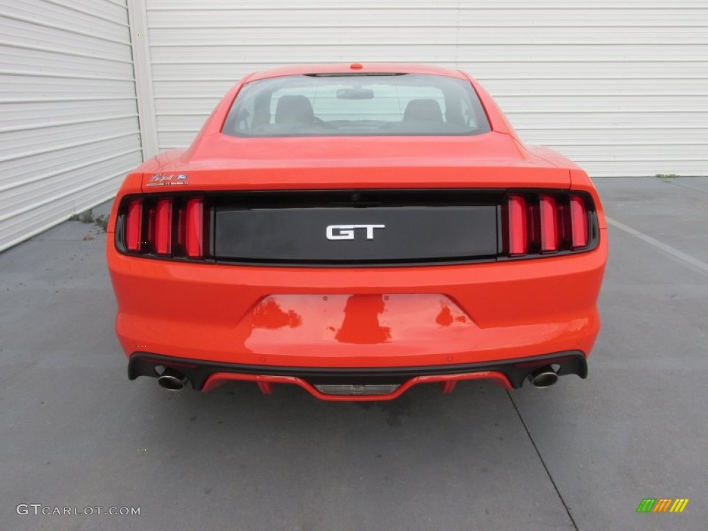 2015 Mustang GT Premium Coupe - Competition Orange / Ebony photo #5
