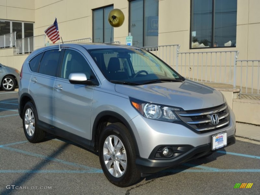 2014 CR-V EX AWD - Alabaster Silver Metallic / Black photo #1