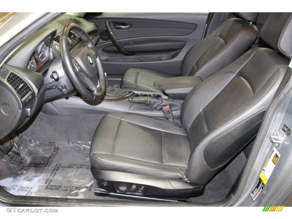 2012 1 Series 128i Coupe - Space Grey Metallic / Black photo #12