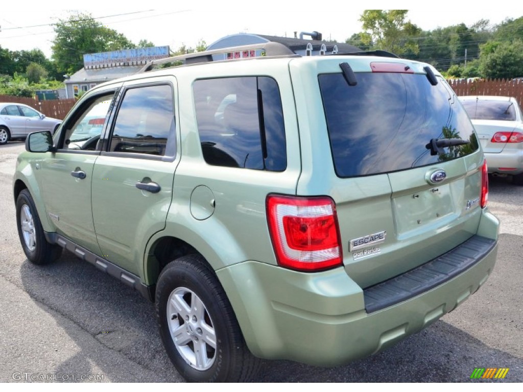 2008 Escape Hybrid 4WD - Kiwi Green Metallic / Stone photo #10