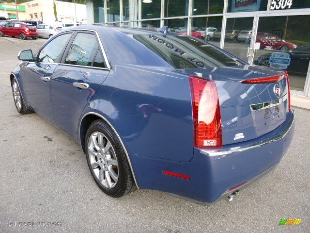 2009 CTS 4 AWD Sedan - Blue Diamond Tri-Coat / Cashmere/Cocoa photo #8