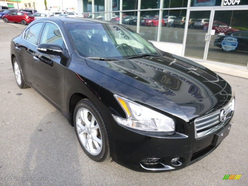 2012 Maxima 3.5 S - Crimson Black / Charcoal photo #2