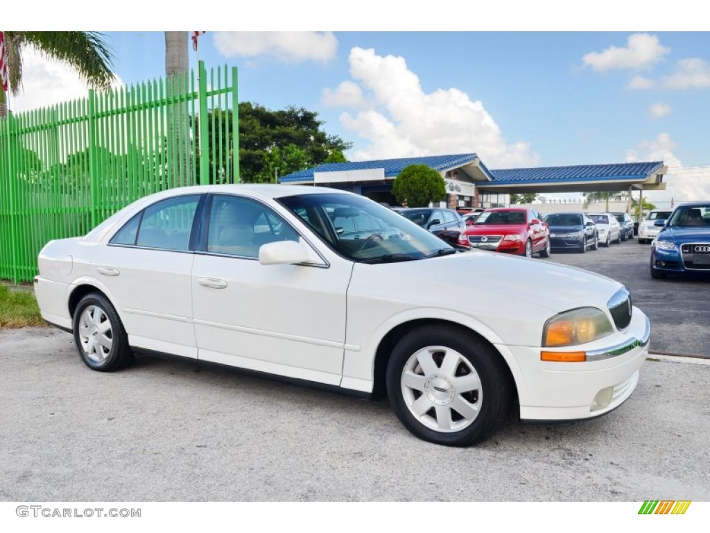 2002 LS V6 - White Pearlescent Tricoat / Medium Parchment photo #6