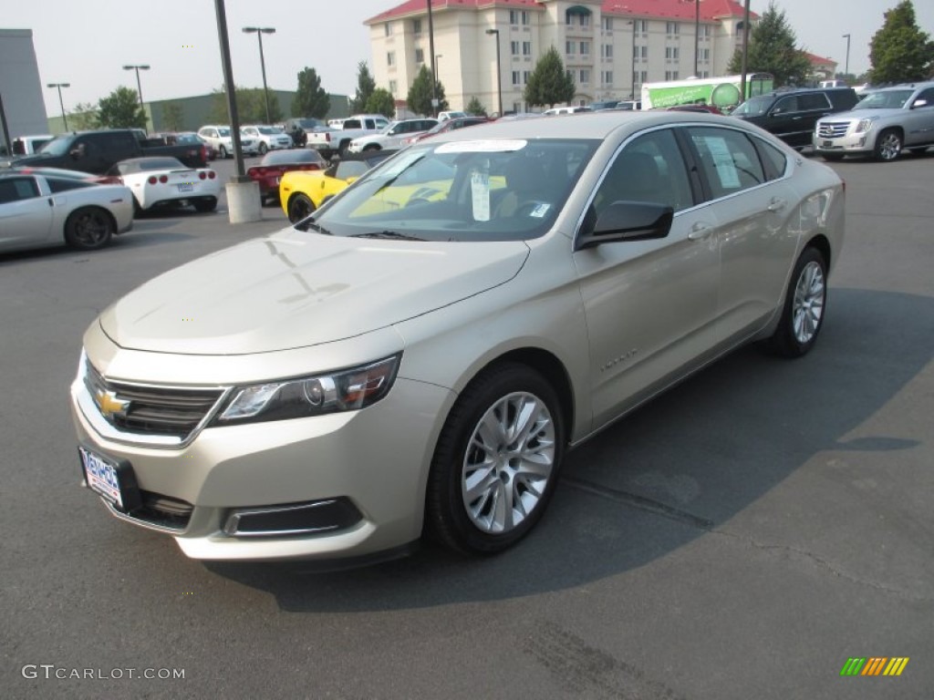 2014 Impala LS - Champagne Silver Metallic / Jet Black/Dark Titanium photo #2