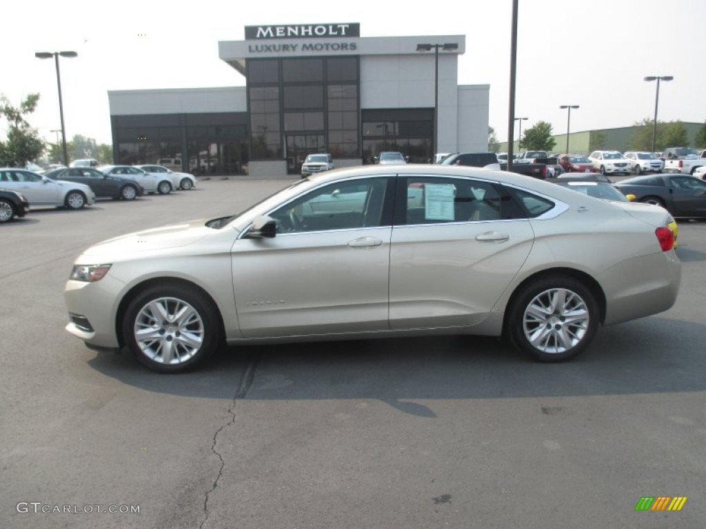 2014 Impala LS - Champagne Silver Metallic / Jet Black/Dark Titanium photo #3